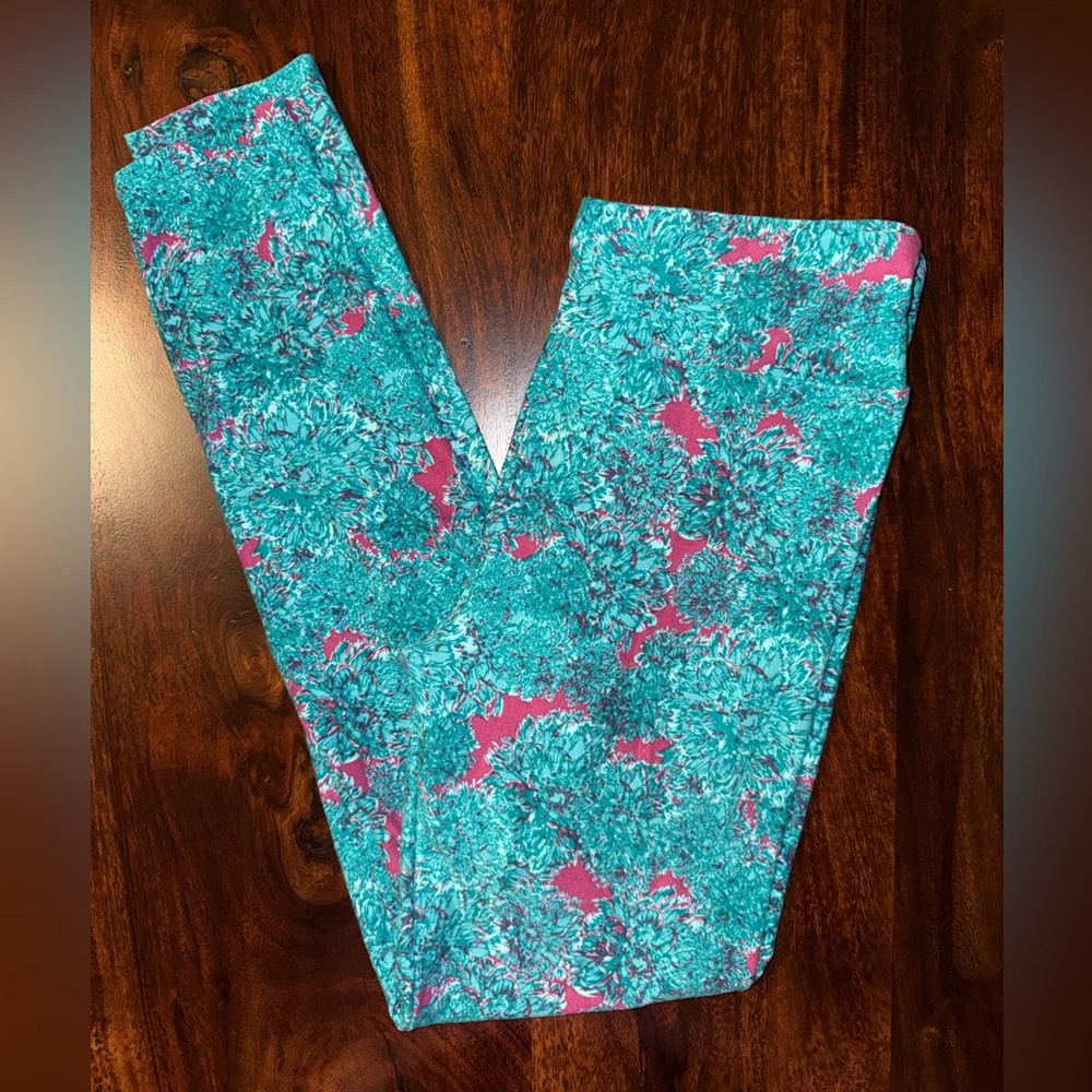 Women’s Teal and Pink Leggings